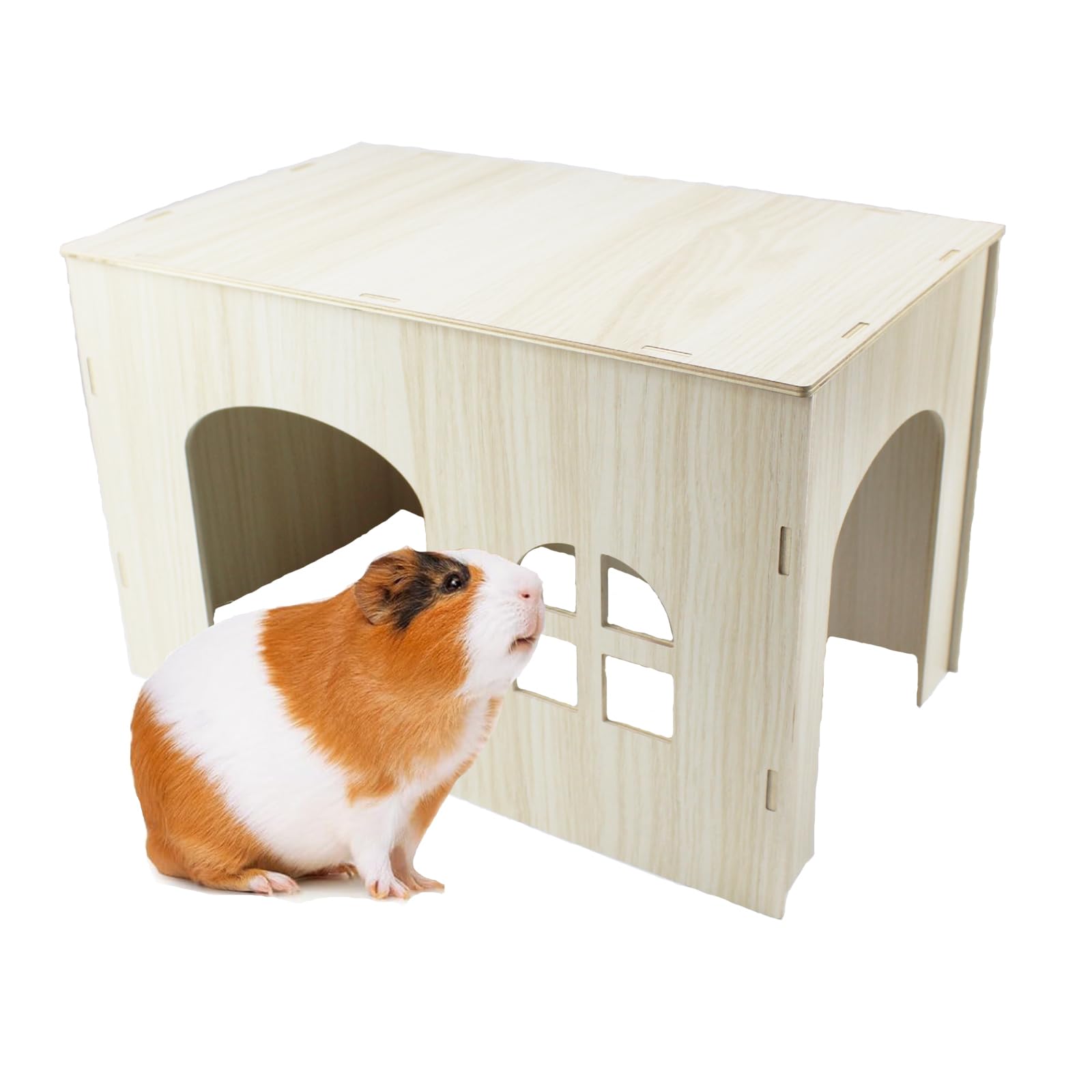 Bunny Hideout Guinea Pig Hideout, Guinea Pig House With Stairs And