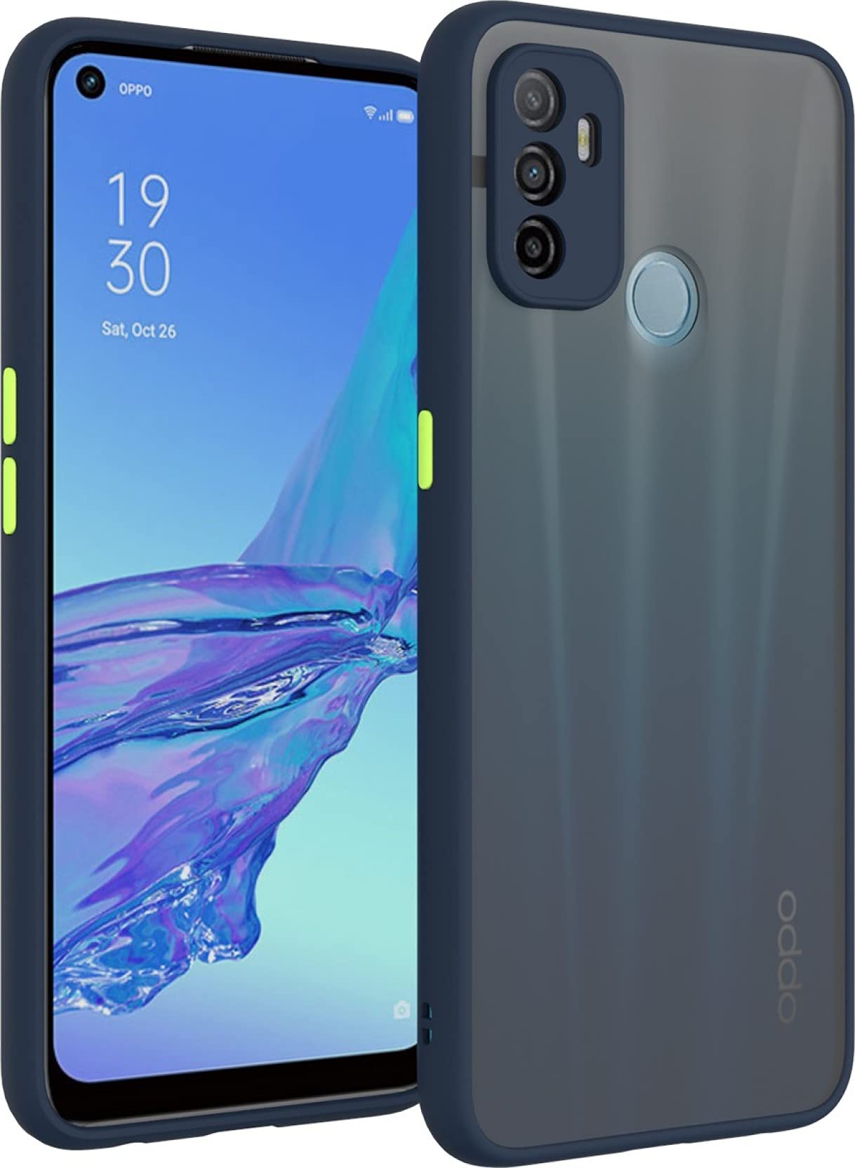 Glasgow Case Cover for Oppo A53 Shockproof Back Case Cover (Camera Protection) - Blue (B097PSF539) Amazon Price History, Amazon Price Tracker