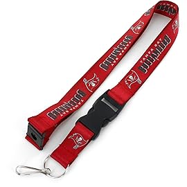 aminco NFL Tampa Bay Buccaneers Team Lanyard,unisex,Team Color,One Size