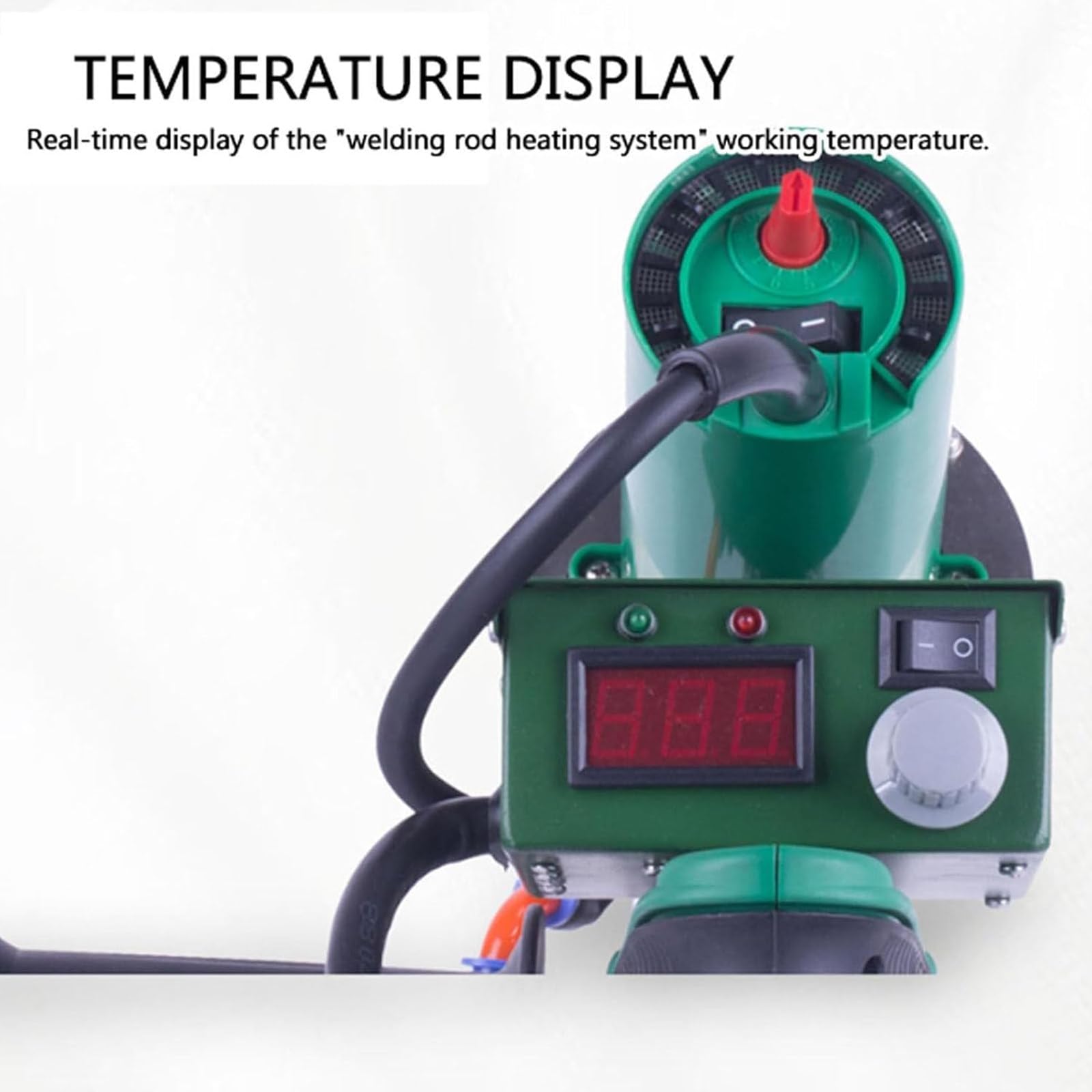 Soldadora de extrusión de plástico portátil, Kit de Pistola de Aire Caliente de 1600 W para reparación de Vinilo y plástico, Herramienta Profesional para, alimentación de 220 V.