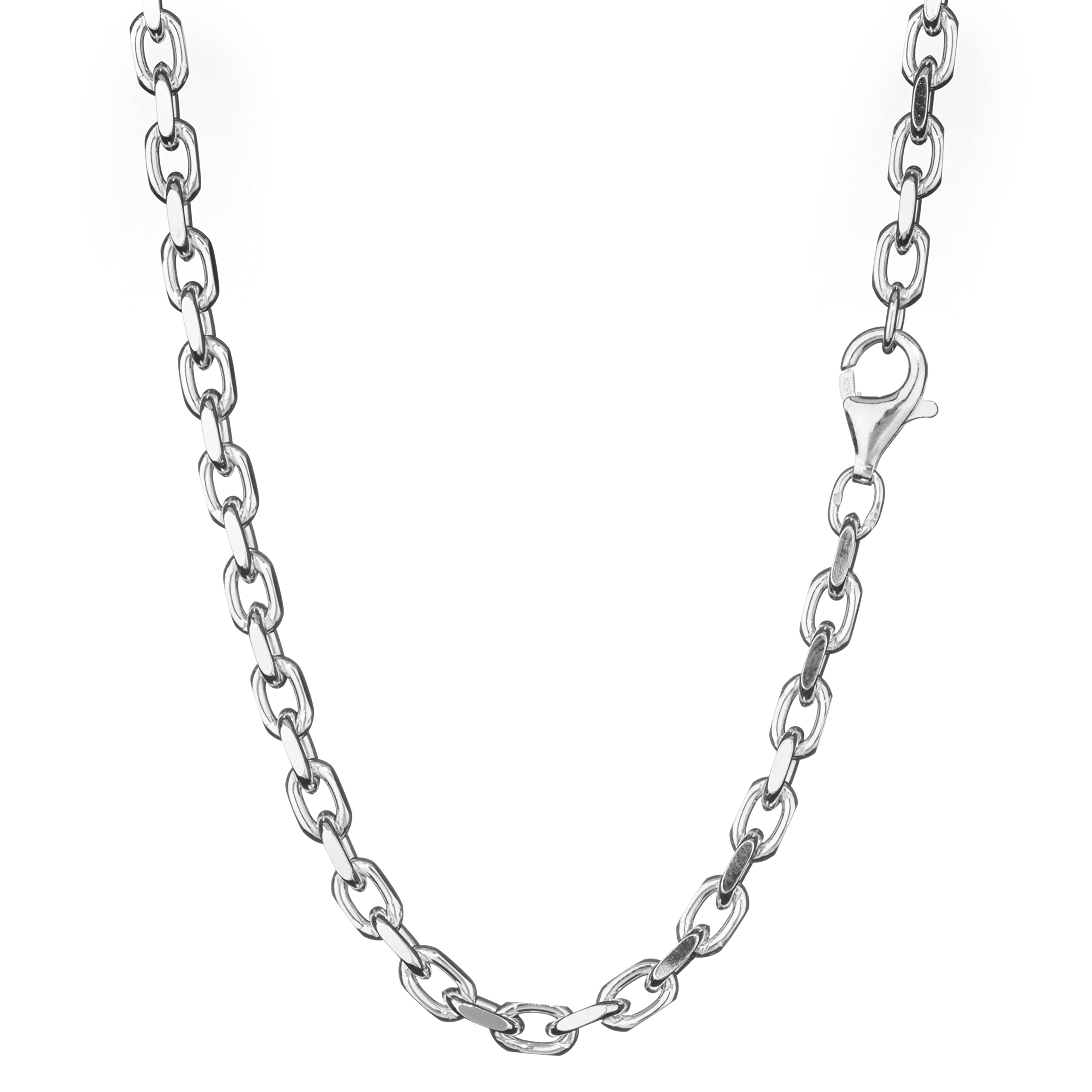 NKlaus 40cm catena d'argento 1,3mm catena ad ancora argento 925 collana rotonda 1,85g 9275