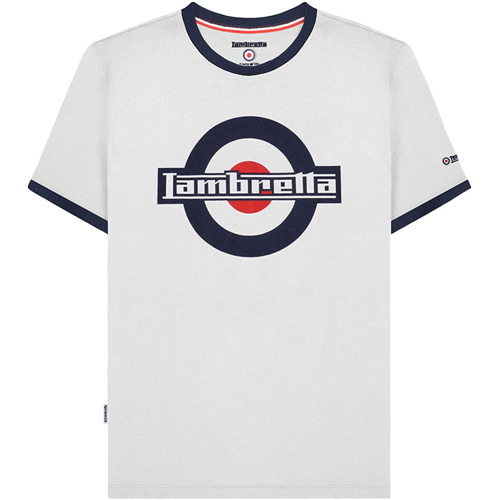 LambrettaMens Logo Ringer Short Sleeve T-Shirt