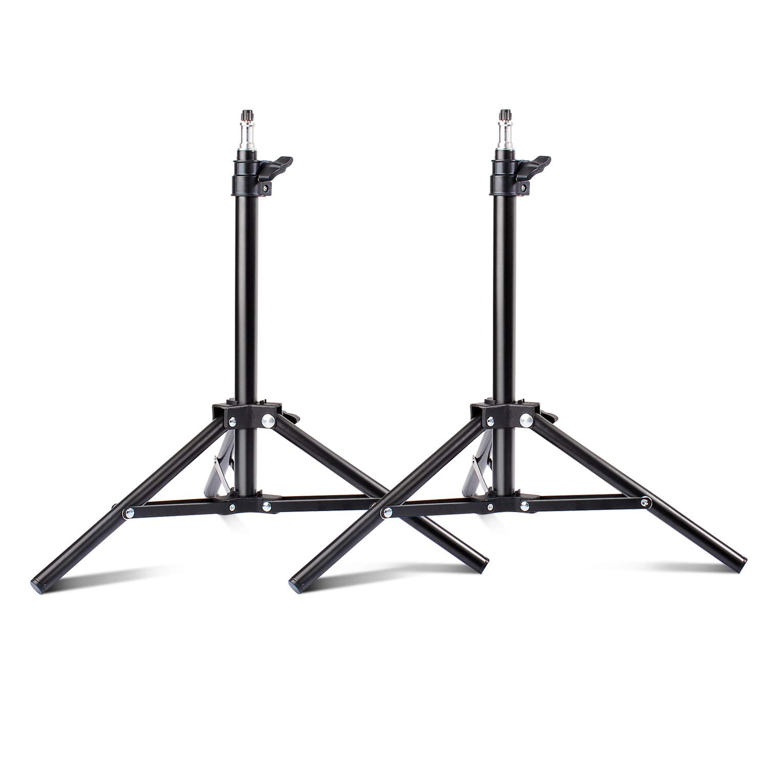 Table Top Light Stand, 2 Packs Riqiorod Mini Aluminum Photography