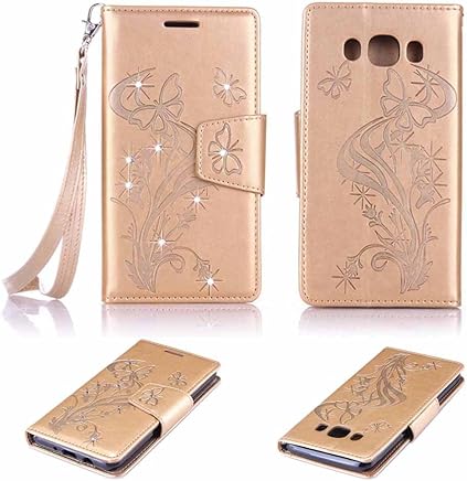 Billionn Galaxy J5 (2016) SM - J510 Funda Espumoso Mariposa Grabado en Relieve PU Cuero Magn?tica Stand Flip Piel Protector Tapa Cover Case con para Samsung Galaxy J5 (2016) SM - J510 Billionn Galaxy J5 (2016) SM - J510 Funda Espumoso Mariposa Grabado en Relieve PU Cuero Magn?tica Stand Flip Piel Protector Tapa Cover Case con para Samsung Galaxy J5 (2016) SM - J510