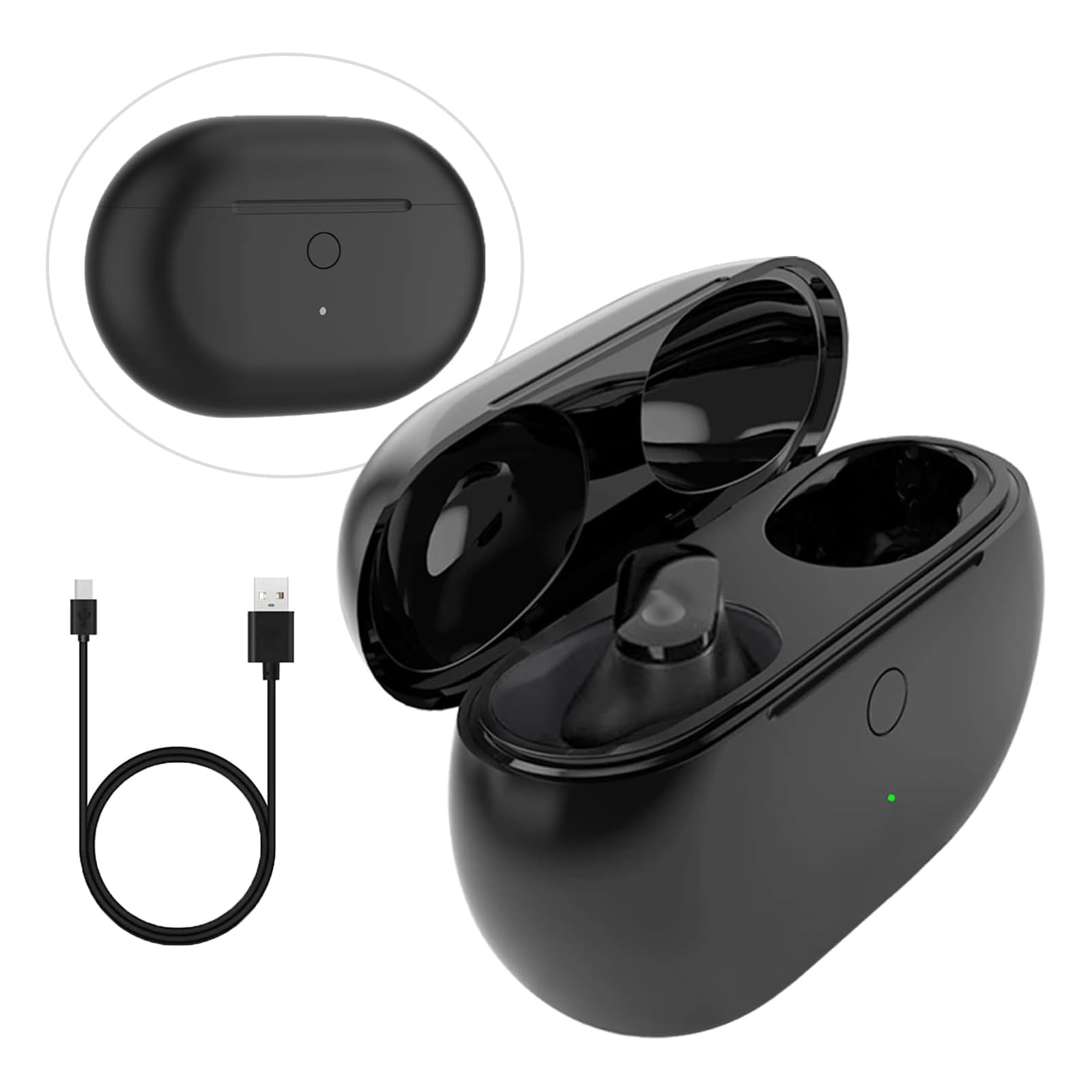 Wasailife Charging Case Replacement Compatible with Beats Studio Buds Charging Case, Charging Case for Beats Studio Buds Charger Case Alternative with Bluetooth Pairing Button (NOT Included Earbuds)