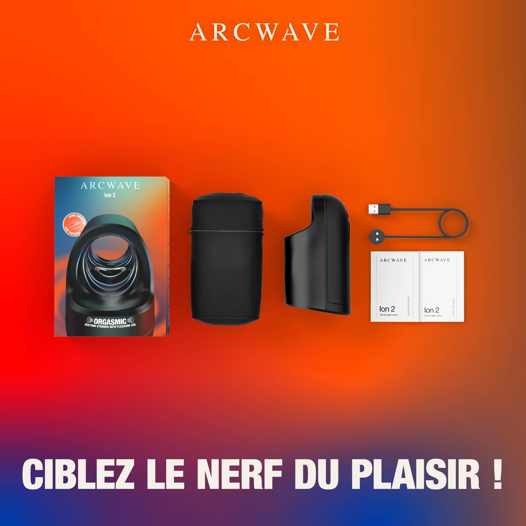 Arcwave Ion 2 Masturbateur automatique Homme sextoy Fleshlighter | Technologie Pleasure Air, Smart Silence, étanche, silicone doux, silencieux, mains libres, moteur puissant