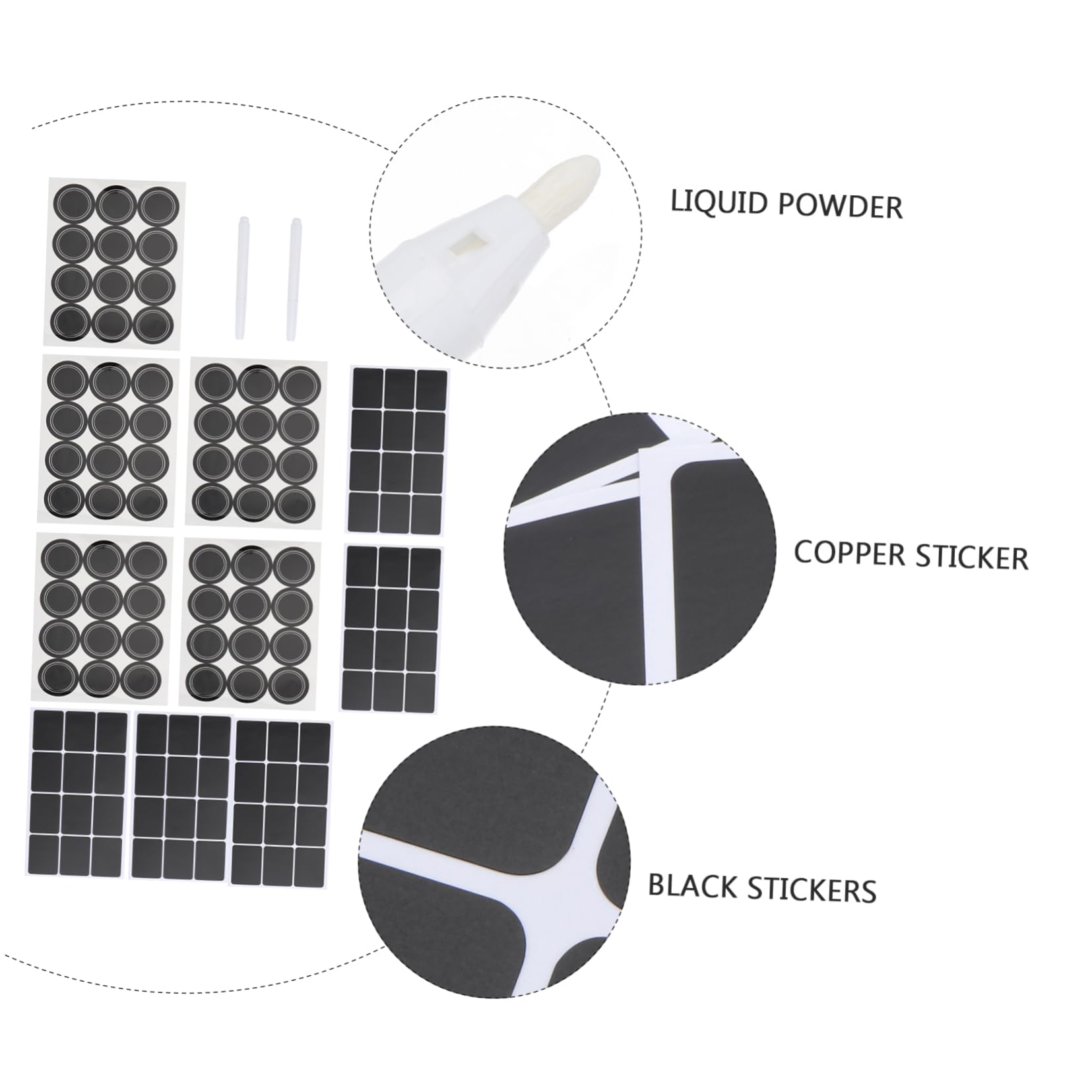 Operitacx 3sets Etichette Adesive Per Bottiglie e Barattoli Stickers Lavagna Impermeabili e Riutilizzabili Facili Da Applicare e Rimuovere Per Cucina e Fai Da Te