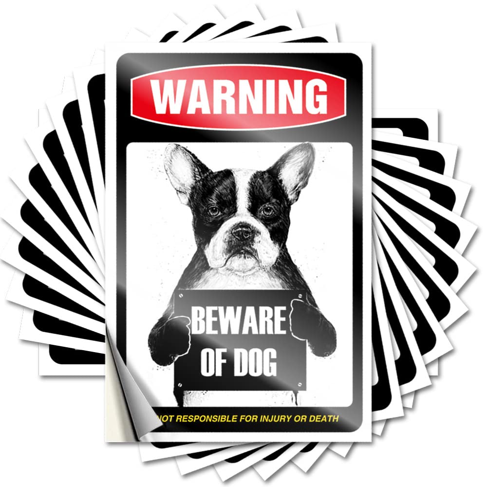 Mens Decor Bumper Lettering Sticker - Beware of Dog Positive Durable Sticker Easy Apply for Dart Decor(6X9CM)