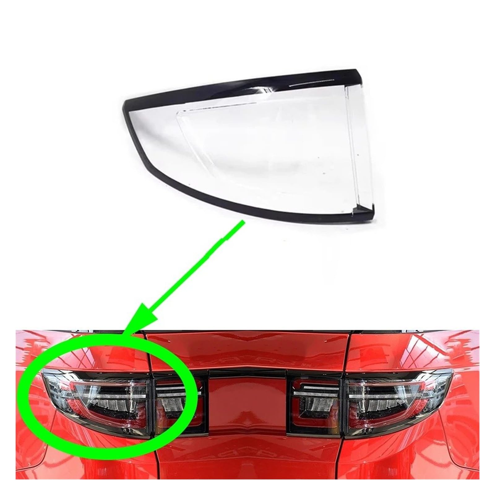 Abdeckung Für Rücklichtlampen Für Discovery Für Sport 2020-2024 Rücklicht Abdeckung Auto Hinten Lampenschirm Bremslichter Shell(1 Pcs Right Outer)