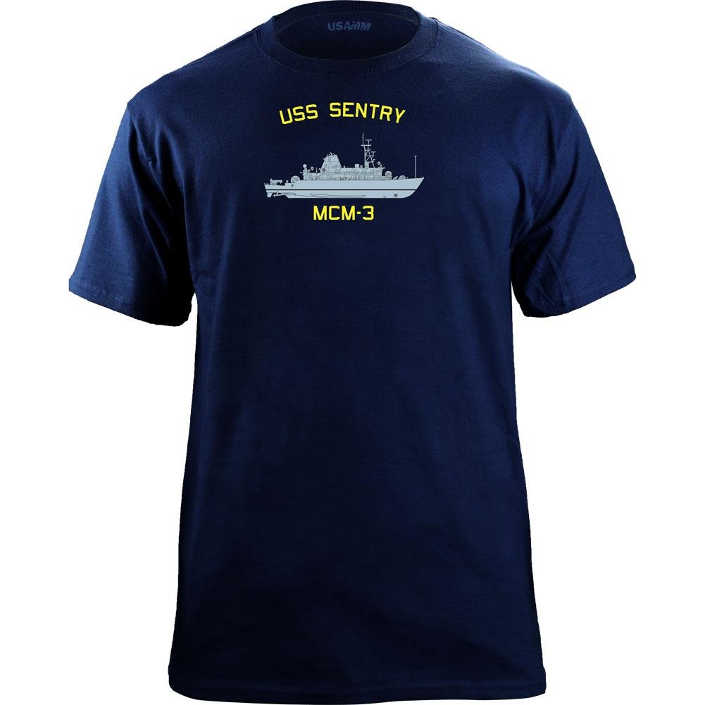 Classic Navy Ship USS Sentry MCM-3 Veteran T-Shirt