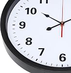 Metal Indoor Outdoor Wall Clock 16IN Black, Retro Silent Quartz Battery Operated, Decorative for Patio, Kitchen, Living Room, Bedroom, Pool