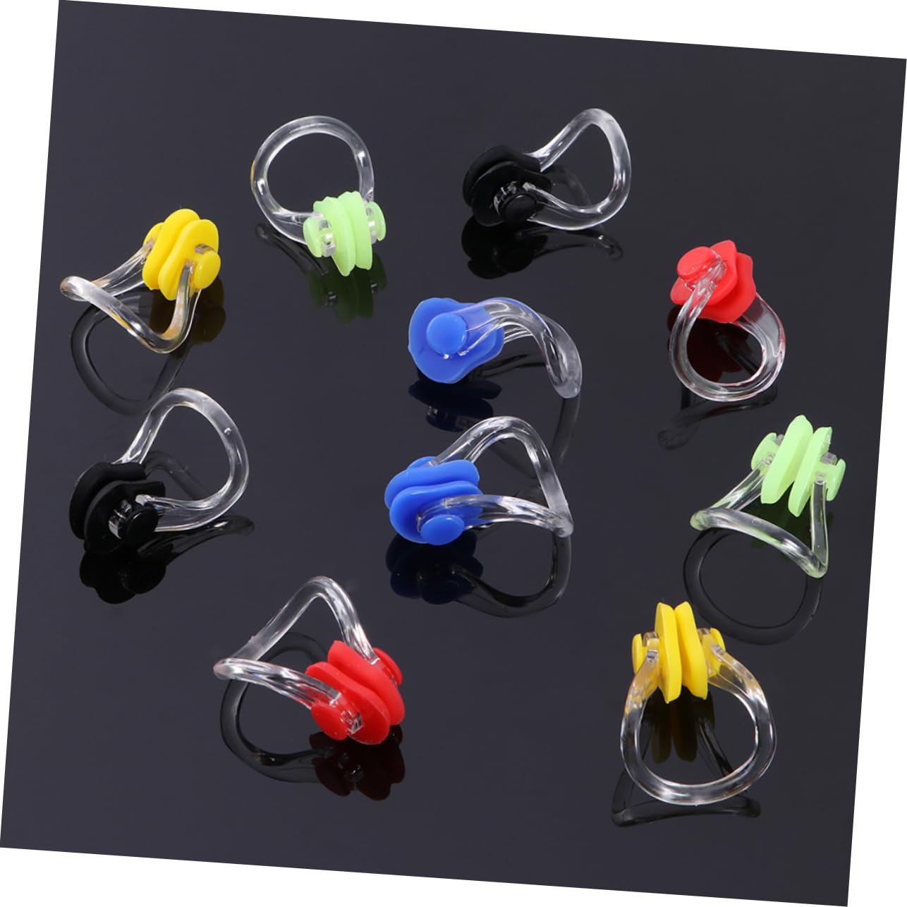 Mikikit Swimming Nose Clip 14 Pack Silicone Nose Clips Soft and Stretchy Perfect for Pool and Diving
