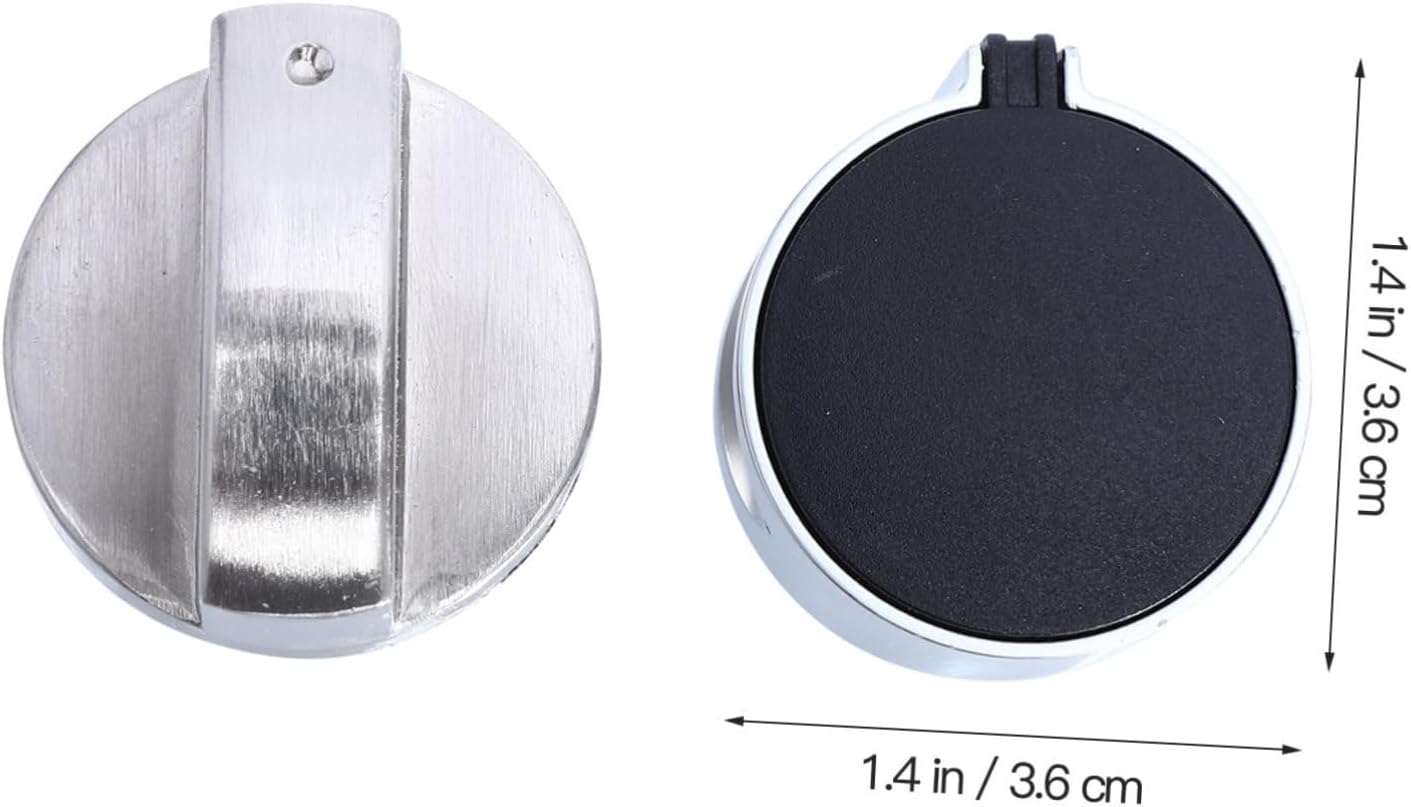 4pcs Gas Stove Knob Replacement Zinc Alloy Raised Handle Ergonomic Control Burner Parts for Kitchen Cooktop Easy Grip and Operate