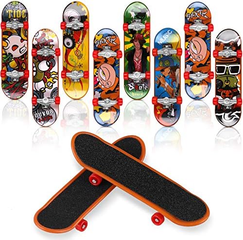 SOOKIN Finger Board 10PCS Fingerboards Finger Skateboard Mini Skateboard Deck Truck - Perfect for Kids Party Favours Bag Fillers Children Gift