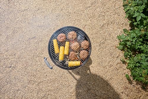 Weber Original Kettle Barbecue A Carbone/Griglia 47 Cm, Coperchio E Braciere Smaltati In Porcellana, Sistema One-Touch, Termometro, Treppiede Con Ruote, Nero - 15