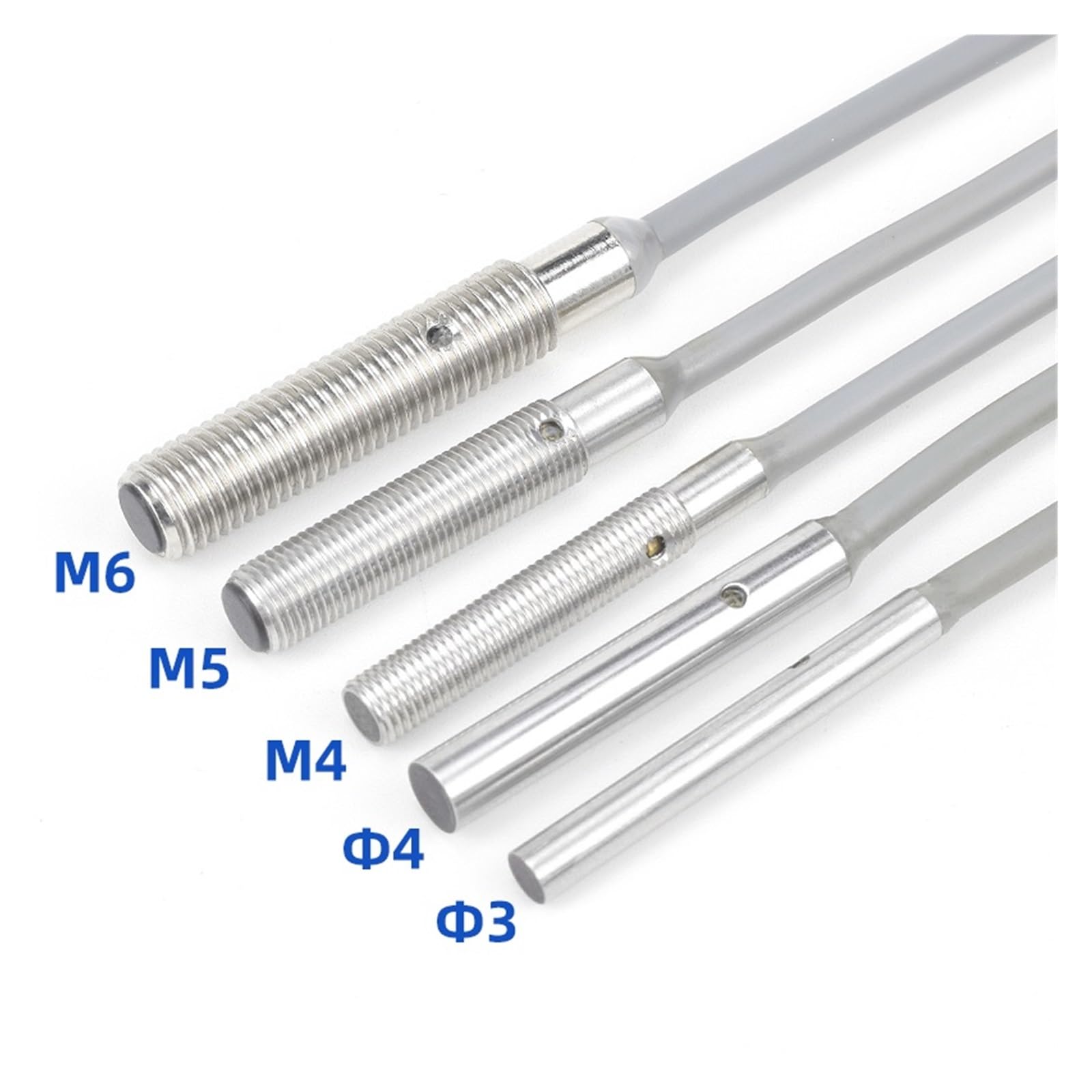 Interruptores de sensor de proximidad inductivos D3D4M4M5M6 y varios tipos(D3flush NPN NO-Sn:0.6mm 0.8mm 1.0mm)