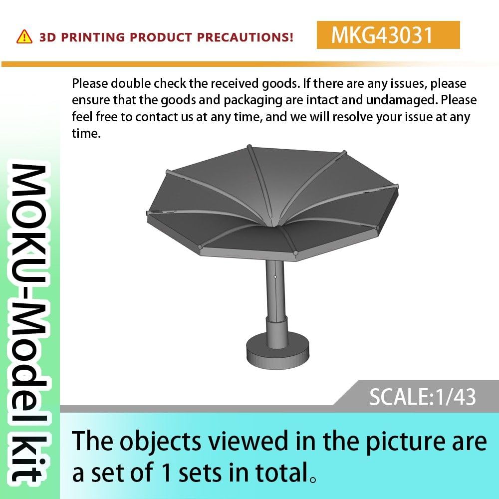 MKG43031 1/43 Miniaturowy model do zestawu Parasol przeciwsłoneczny