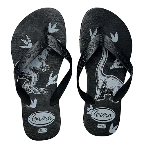 Chinelo Preto Infantil Dino Dinossauro
