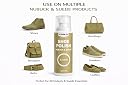 Mr Coblo Nubuck & Suede Shoe Polish Renovator Spray 125ml for Shoes, Boots & Bags | Restores Color, Revives Texture & Protects Suede & Nubuck Leather | Includes Cleaning Brush (Khaki) gallery image