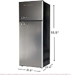 Frigidaire EFR751, 2 Door Apartment Size Refrigerator with Freezer, 7.2 cu ft, Platinum Series, Stainless Steel, 7.5