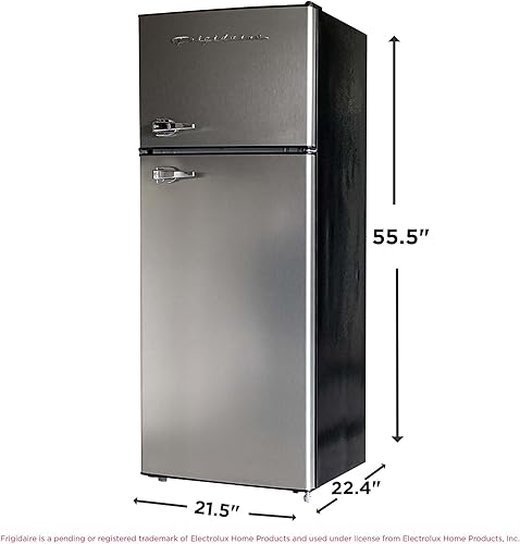 Miniatura 7 de Frigidaire, Combinación de refrigerador/congelador de 2 puertas tamaño apartamento, 7.5 pies cúbicos, serie Platino, inoxidable, 23 pulgadas