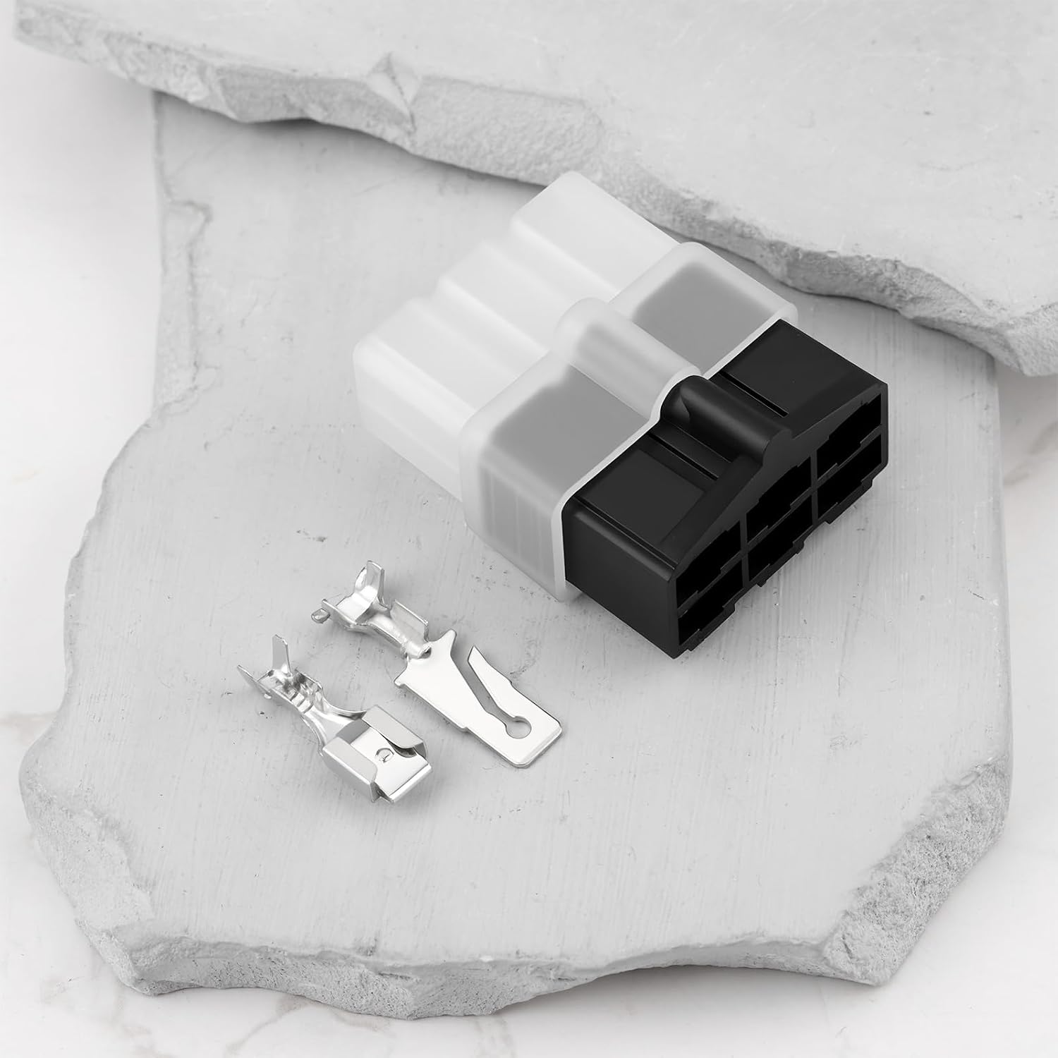 1 Set 6-Pin Automotive Connector Kit Male Female Housing Terminals Compatible with Metri-Pack 56 Series 16-14 AWG