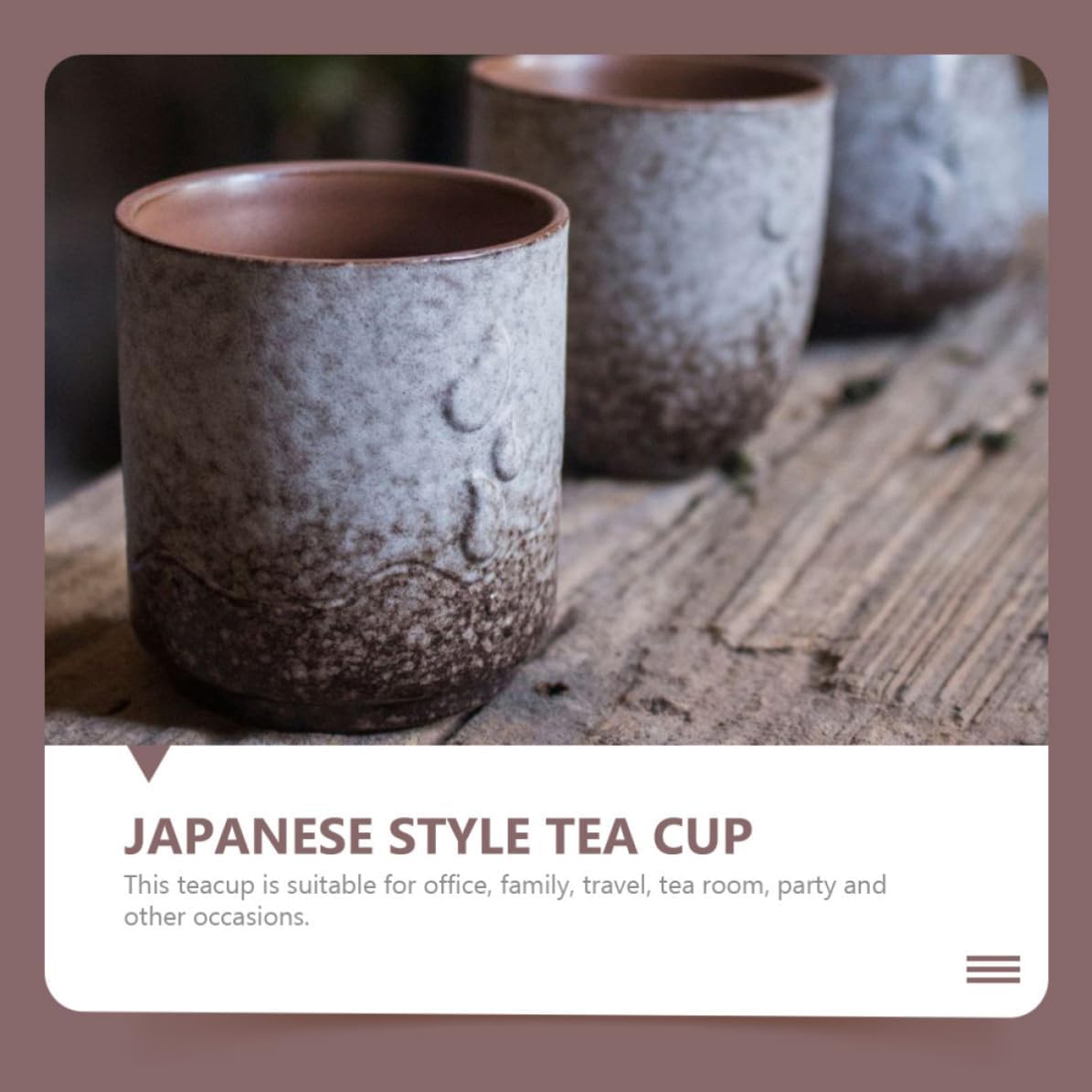 ABOOFAN Japanese Style Ceramic Tea Cup for Coffee Dessert Wine Serving