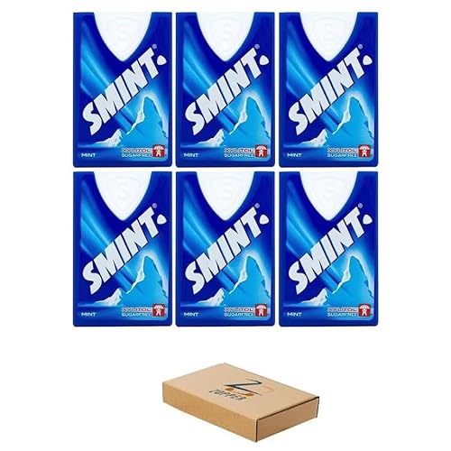 SMINT Sugar free Mints 8G - The Breath Freshening Mint with Xylitol - perfect for discreet refreshment Pack of 6