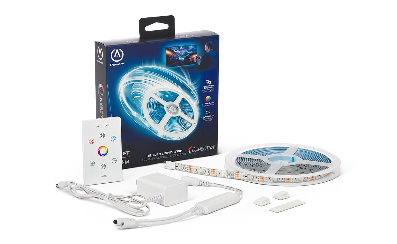 Amazon.com: PowerA Lumectra 18FT RGB LED Light Strip with