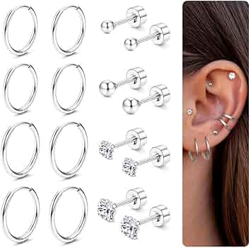 Orecchini Intreccio In Oro Bianco 18k Con Diamanti - Foto 2