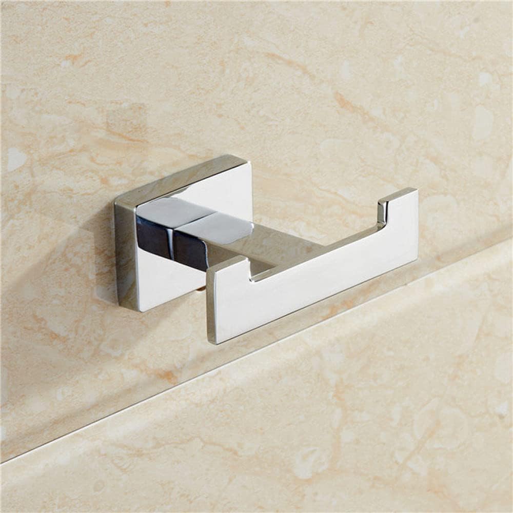 Luxury Gold Robe Hook Bathroom Hangings Hook Double zinc Home Bathroom Decoration Accessories Chrome