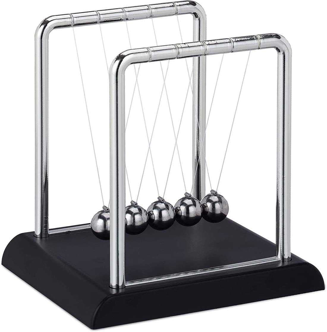 Newton's Cradle Large Balance Ball, Desk Toy & Gadget, Newton Pendulum, Relive Stress(13.5 * 11.5)