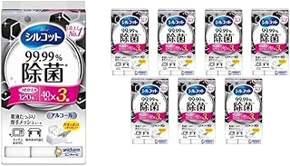 シルコット 99.99％除菌 ウェットティッシュ詰替（40枚×3P）×8袋 日用品 手拭き 外出時 お出かけ時 食事前