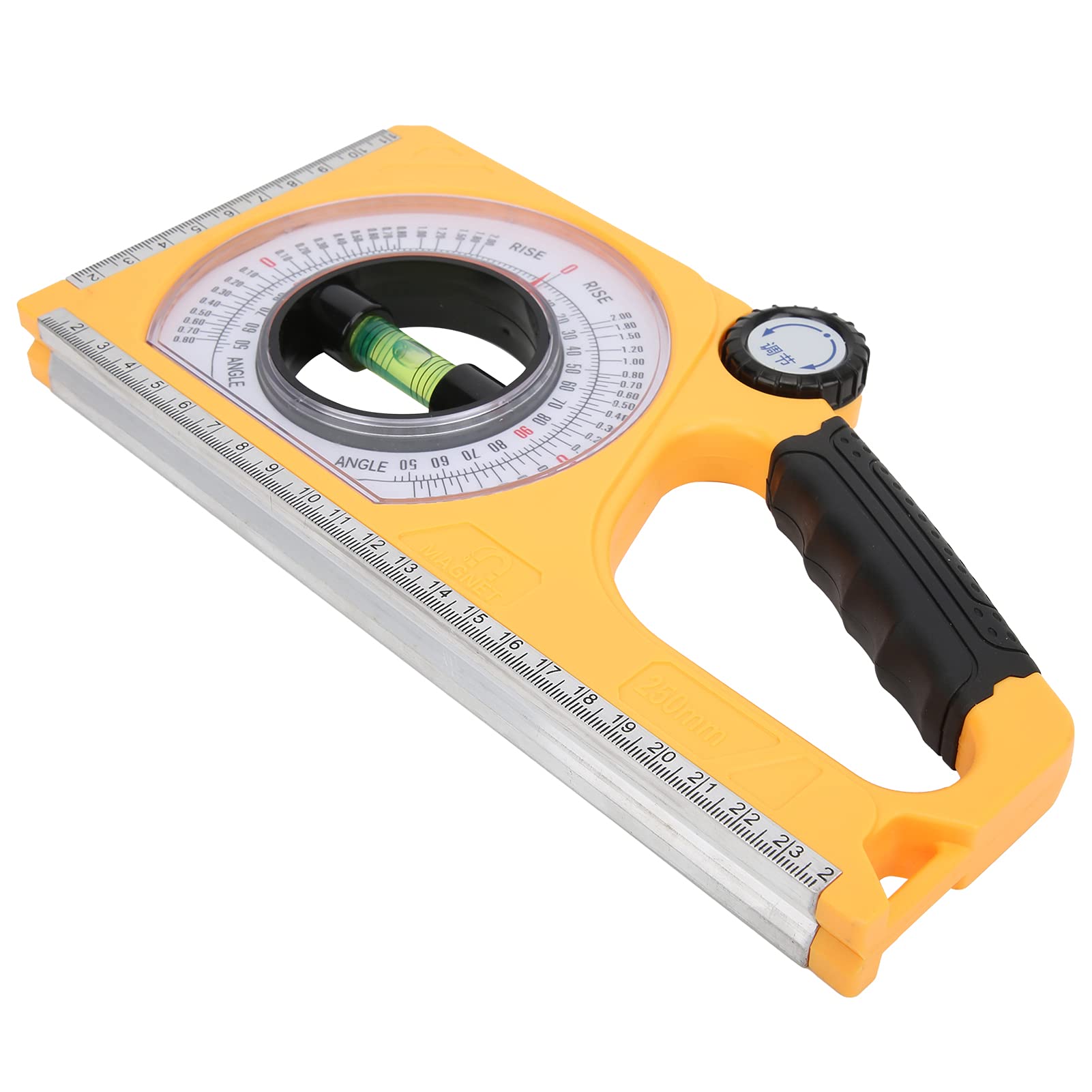 RSL-250 Protractor, Multifunctional ABS Angle Gauge, Outdoor Inclinometer