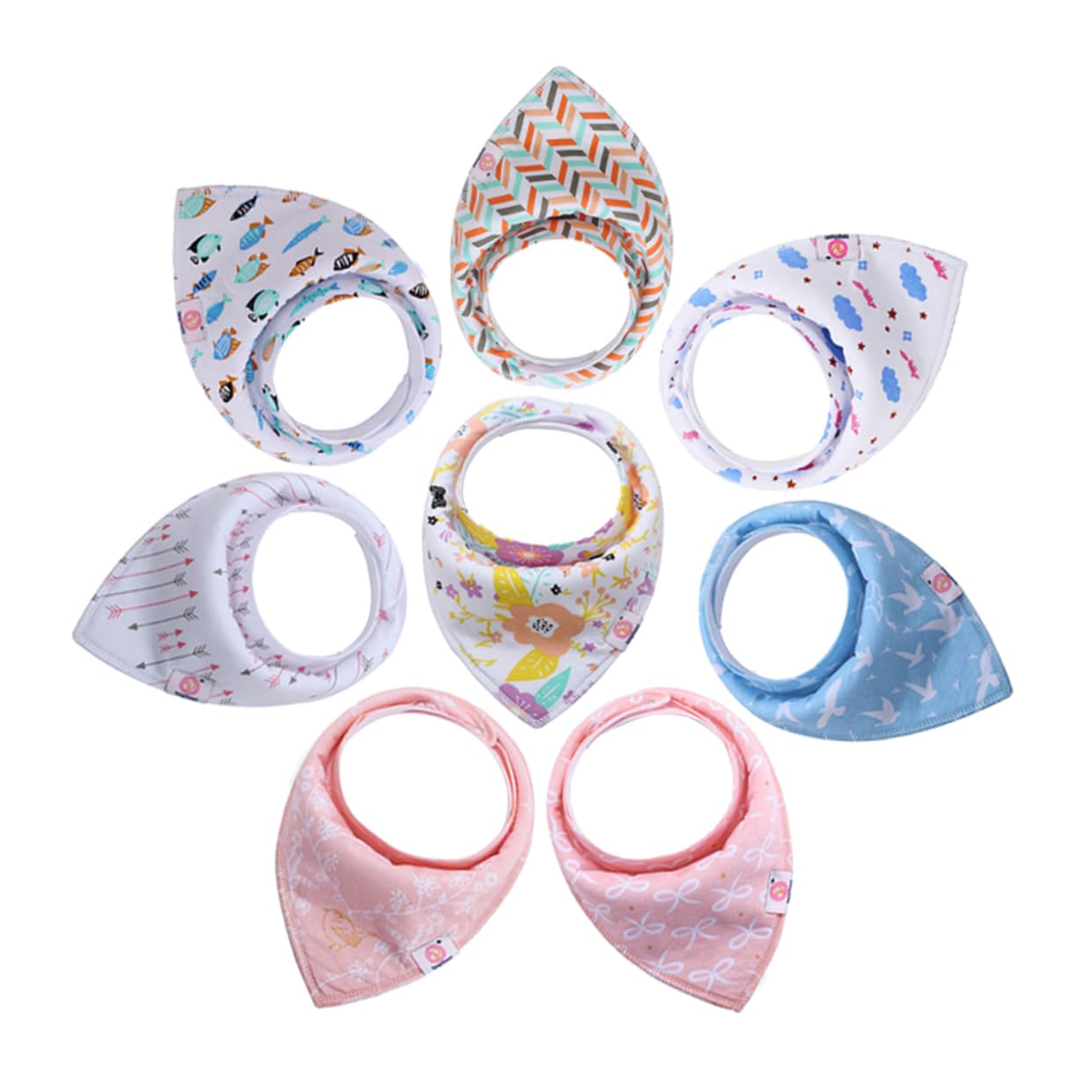 ifundom 16stücke Teiliges Bandana Baumwolle Saugfähig Und Für Neugeborene Und Kleinkinder Schützt Vor Speichel Und Spucke Designs Für Jungen Und Mädchen