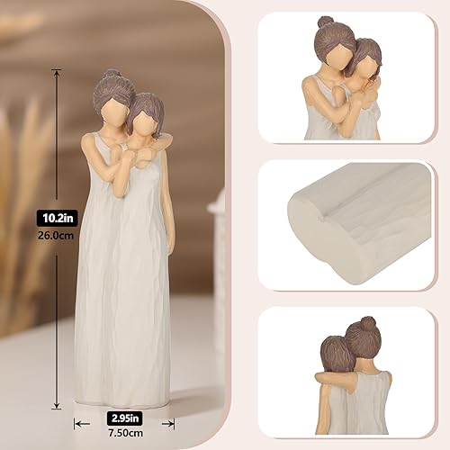 Miniatura 7 de LCCCK Figuras para madre e hija, regalos para mamá, figuras para abrazar a la madre, hija, regalos para novia, regalos sentimentales significativos