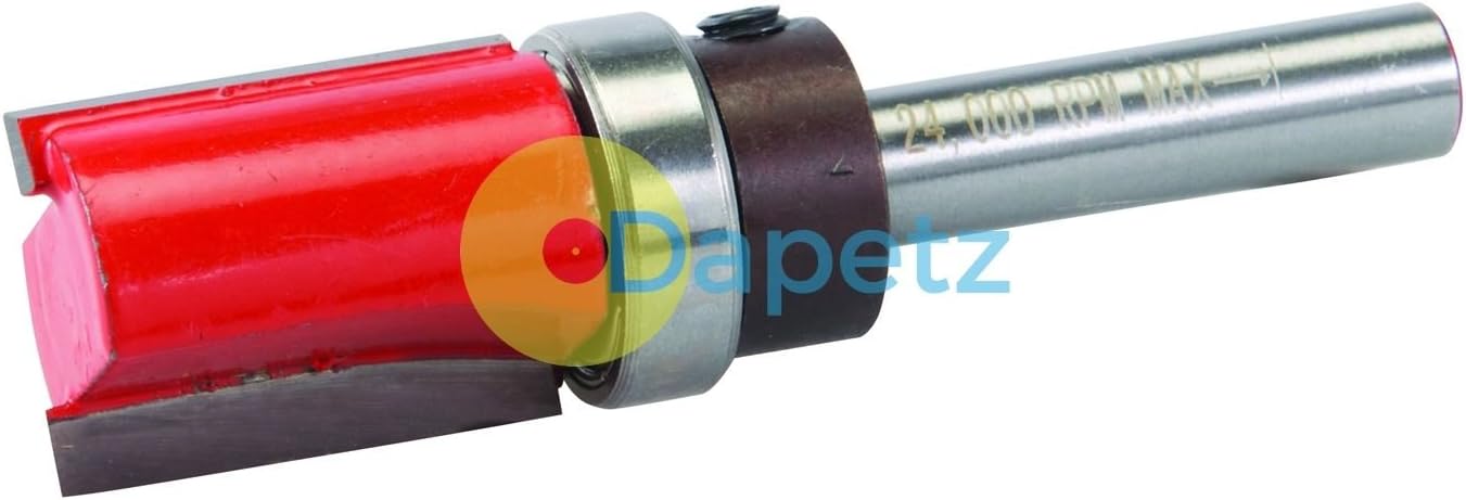 Dapetz 8mm Template Cuttes Router Bit TCT Twin Fluted Kitchen 3/4" X 1" X 3/4
