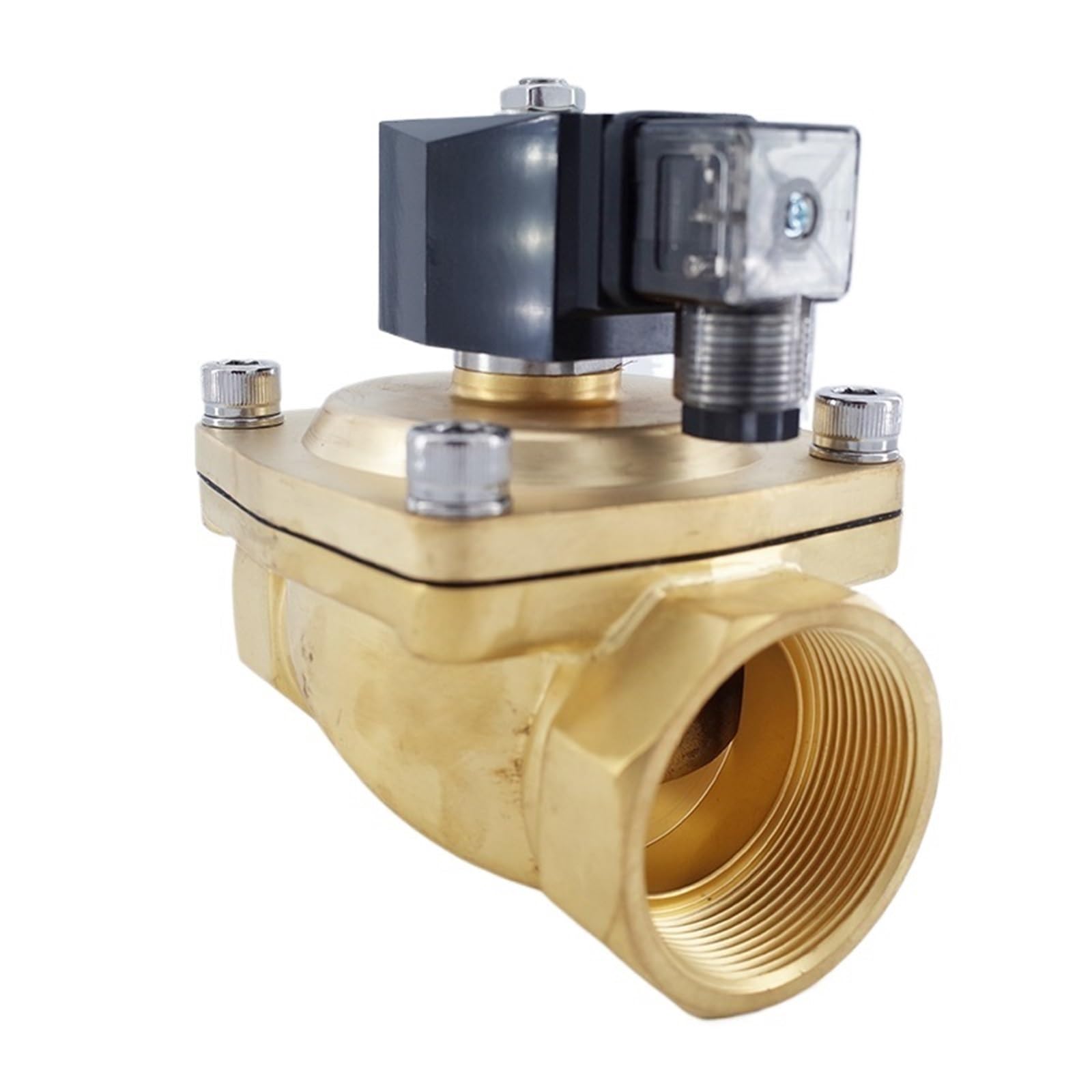 Coasddrld Ac110v 2 Way Brass 2 Inch Solenoid Valve Ac220v Orifice 50Mm Normal Closed(Ac110v)