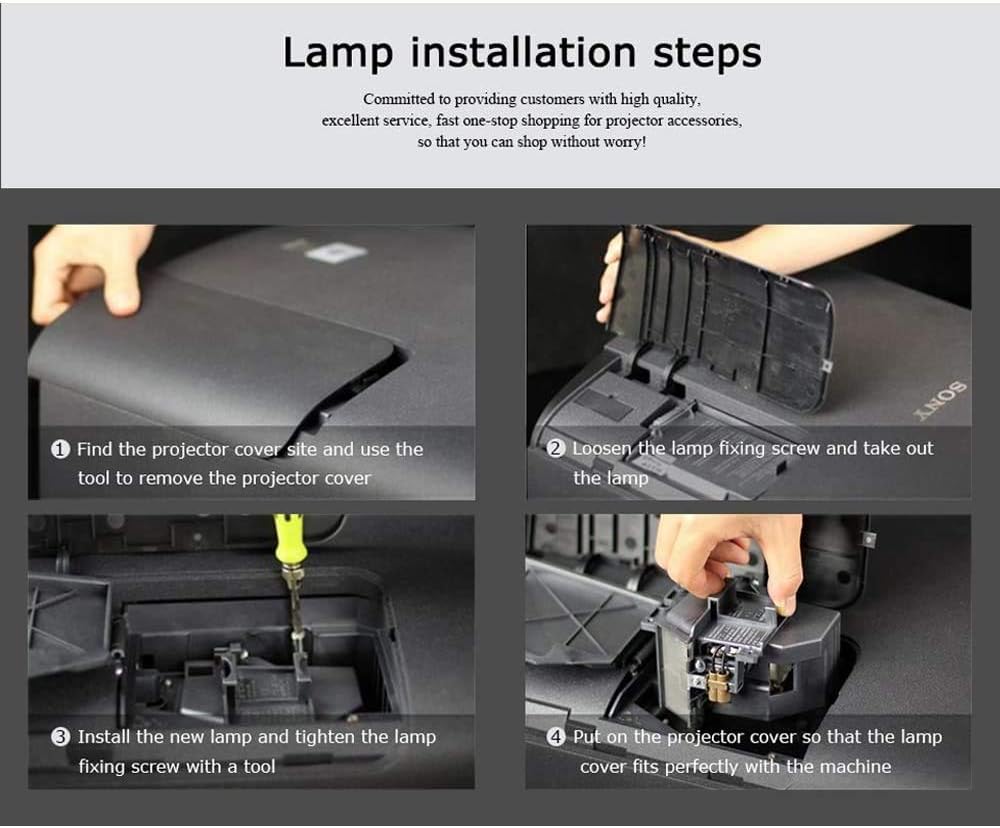 Replacement Lamp Bulb with Housing fit for ELPLP49 PowerLite Home Cinema 6100 / 6500UB /8100/8345 / 8350 / 8500UB / 8700UB PowerLite Pro Cinema 7100 7500UB 9100 9350 9500UB 9700UB Projector Lamp