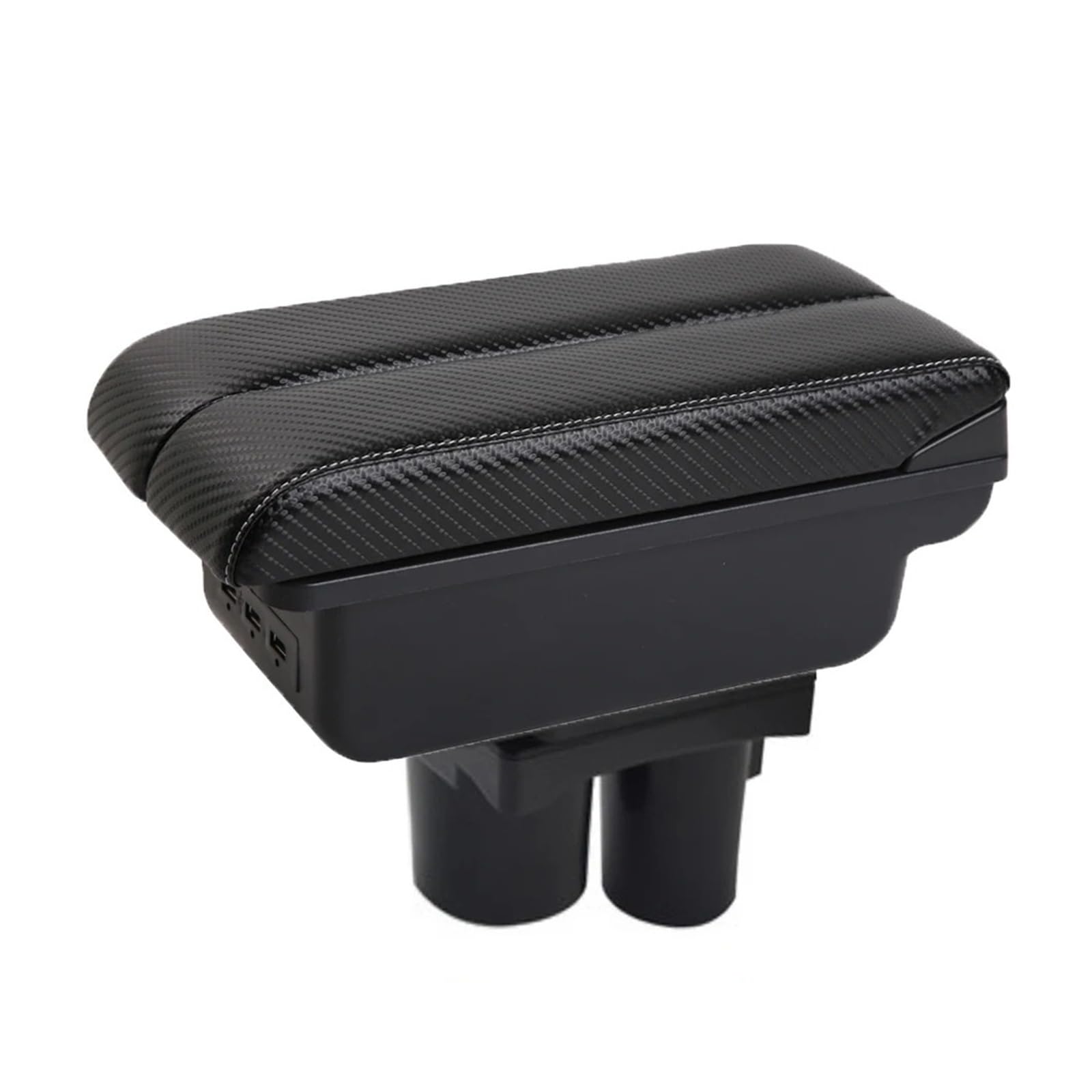 Umdjju C-3Usb-White Line For Citroen For C2 For C3 Central Console Armrest Box Storage Case Car Centre Console Armrest Box(C-3Usb-White Line)