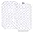 Waterproof Playard Mattress Pad Cover Compatible with ADOVEL, BabyBond and ELEMARA 4 in 1 Baby Bassinet Bedside Crib, 2 Pack, Ultra Soft Surface, Breathable and Easy Care