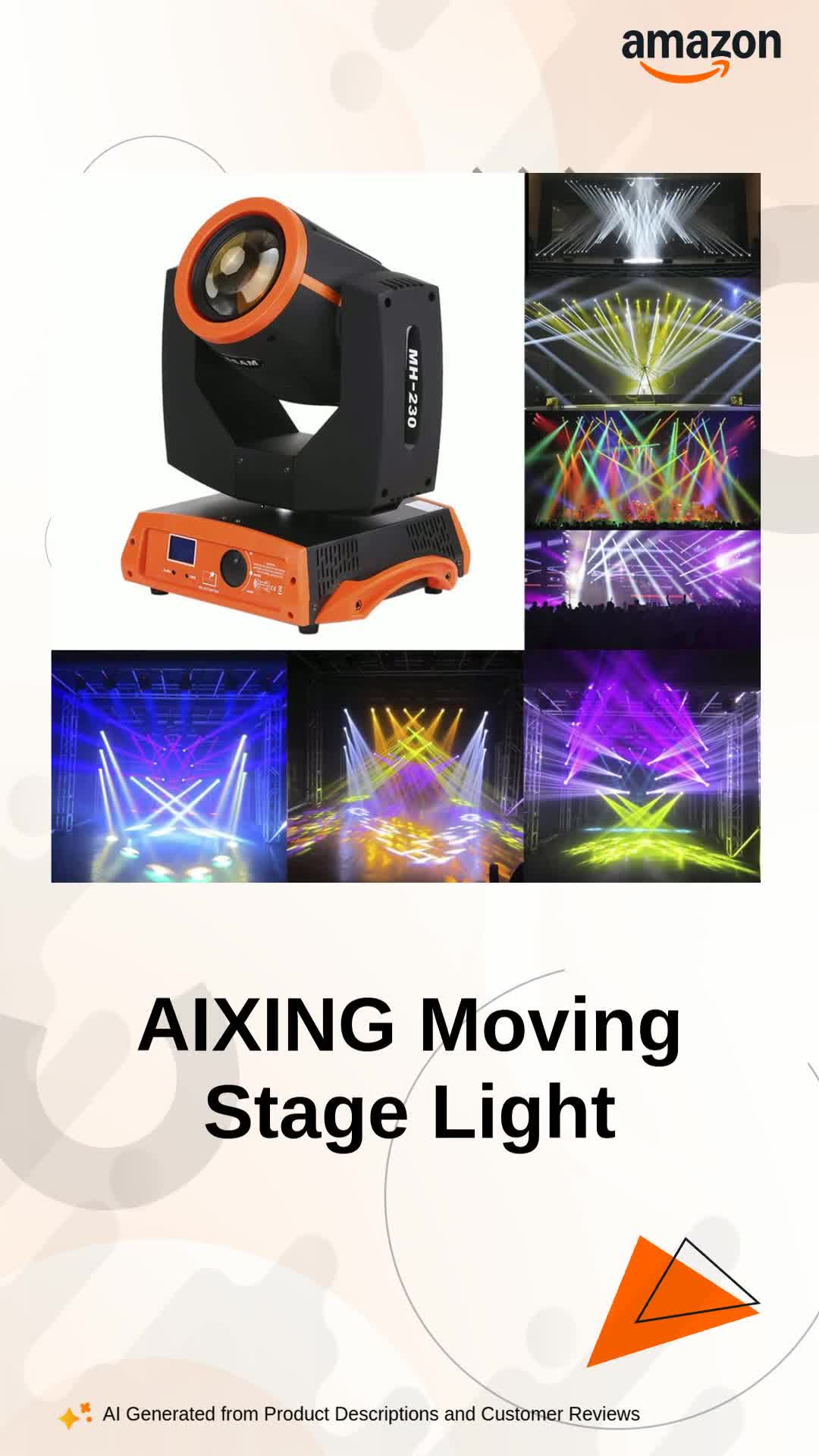 サートゥン・シェーズ・オブ・ライムライト Buy AIXING 230W 16 Channel Dmx512 Rotating Head Moving Sharpy