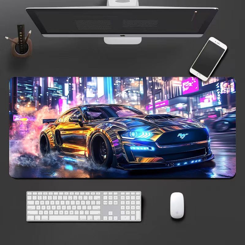 Tapis de souris de jeu cool style voiture sport XL