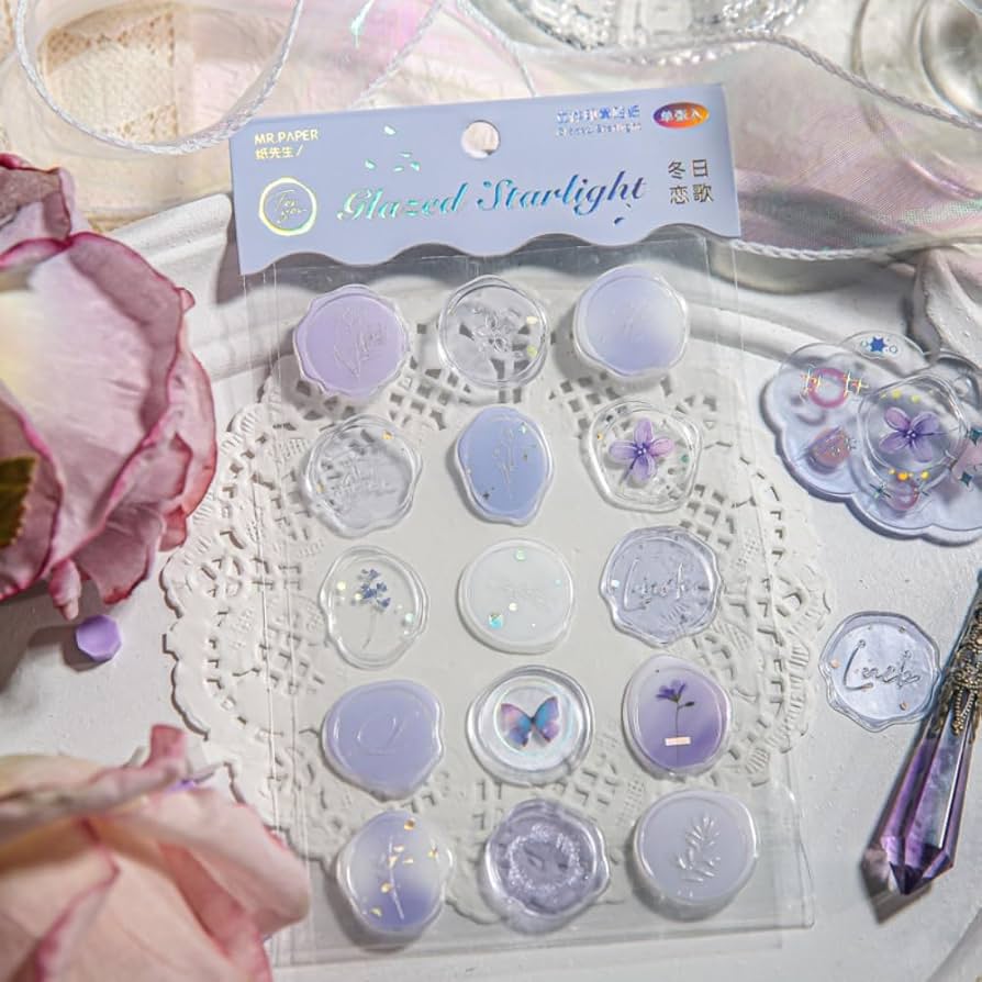 Amazon.co.jp: seimeinoki シーリングワックス風 封筒シール 立体