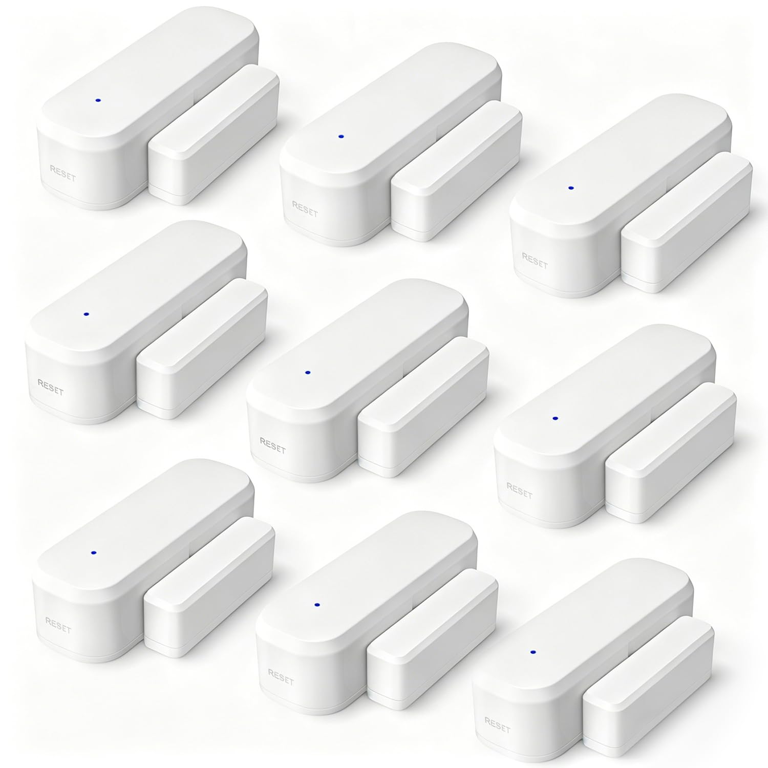 9 Stücke Fensterkontakt Zigbee, Tür Fensterkontakt Smart Home | LincoSoft Zigbee Türsensor kompatibel mit Alexa und Google Home, benötigt Tuya Gateway, , für Haus, Garage