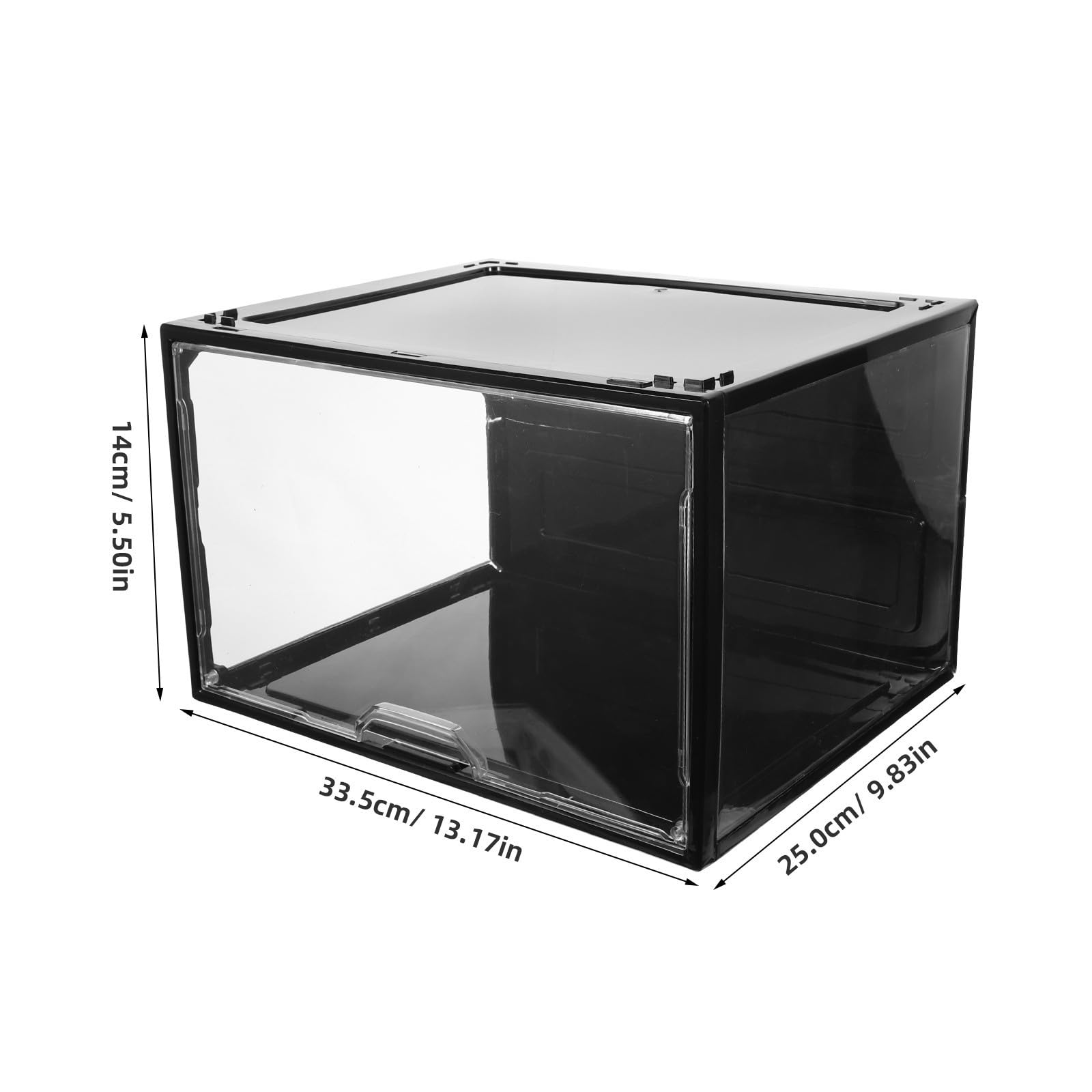 ibasenice Caja con Apertura Lateral de Acrílico Transparente para Zapatos Estructura Apilable y Alta Transparencia para Organizar Zapatillas y Botas en Vestíbulo o Armario
