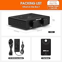 Vista 9 de Douk Audio A5 Amplificador Estéreo de 2 Canales TPA3255, 300 Vatios x2 Mini amplificador de audio de alta fidelidad Clase D para sistema de cine