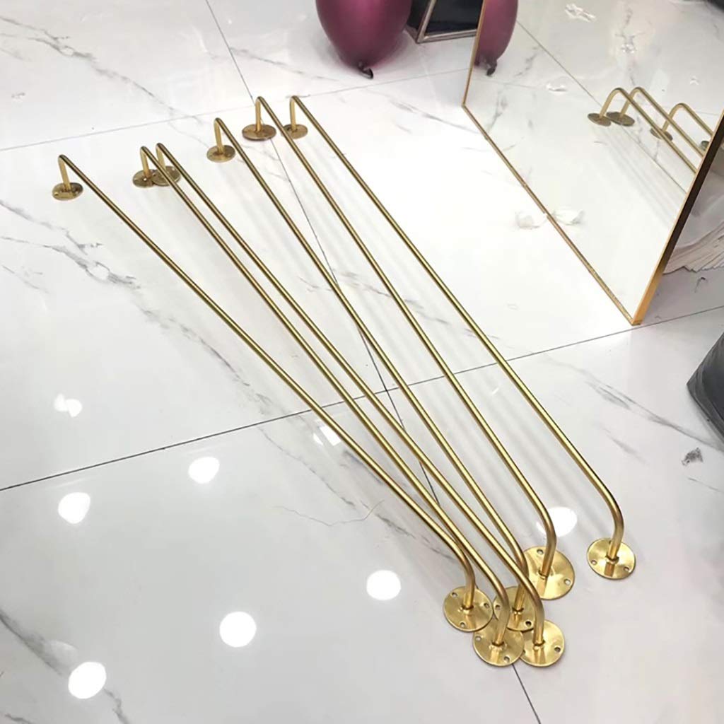 Asta Porta Abiti Muro Oro FKDEYIJIA: Rastrelliera Commerciale 60x30 Cm - 3