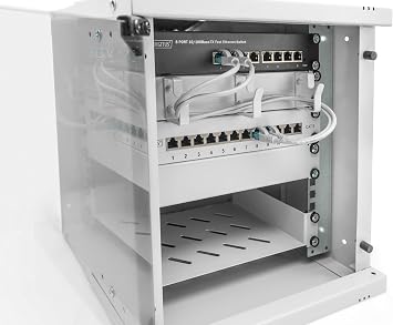 DIGITUS Network Cabinet – 10 Inches, 6U – Unassembled – Soho Pro – Grey