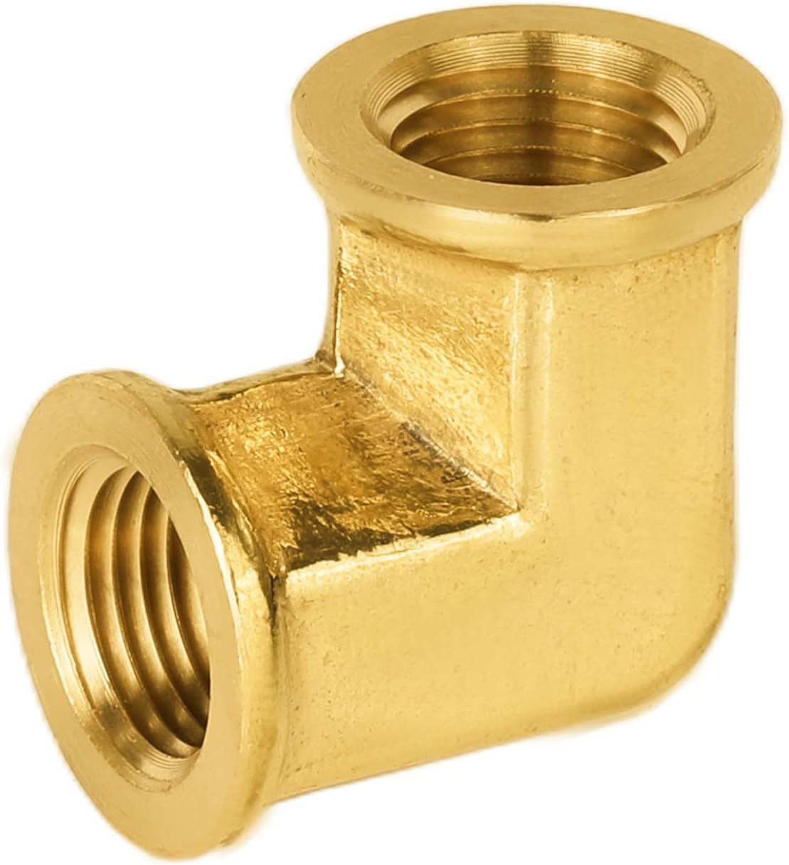 (Pack of 5) EFIELD 3/4" FNPT X3/4" FNPT 90 Degree Barstock Street Elbow, Female to Female Brass Pipe Fittings,(NPT116)